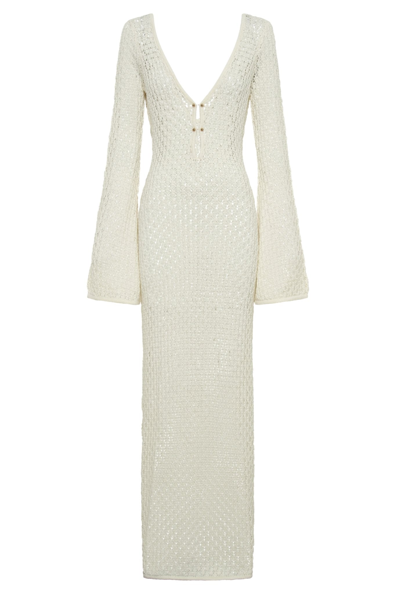 Zara™ | Mesh White Maxi Dress - ENVI - LONDON