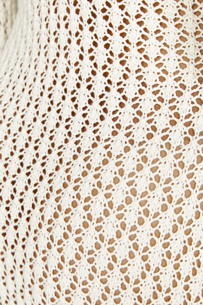 Zara™ | Mesh White Maxi Dress - ENVI - LONDON